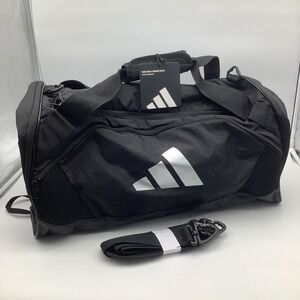 Adidas Team Issue II Medium‎ Duffel Bag Black Travel Gym Sports Carry on NWT